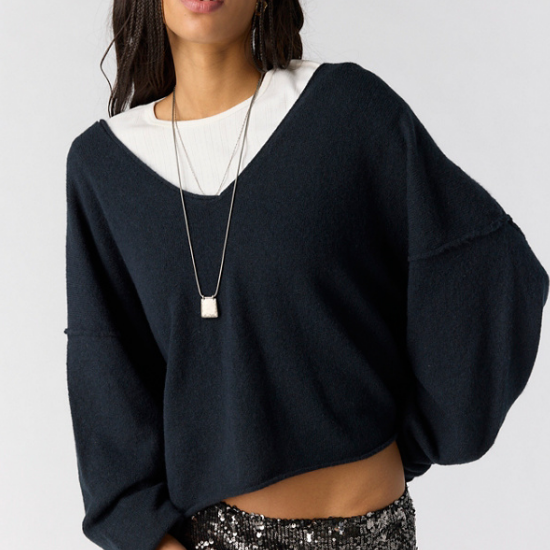 Free People See Me V-Neck Pullover by Free People