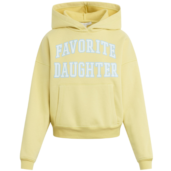 Favorite Daughter Collegiate Hoodie Golden Off White