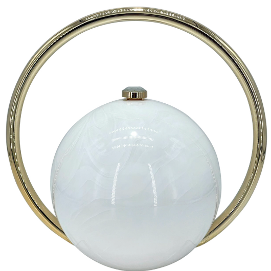 YAZ. The Night Is Yours Round Marble Design Handle Evening Bag by YAZ.