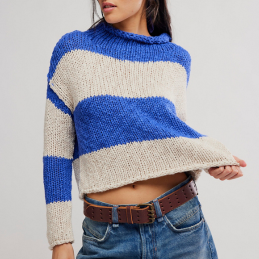 Free People Opal Rugby Stripe Sweater by Free People