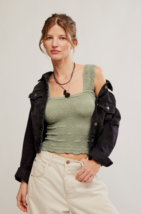 Free People Love Letter Cami Forest Run