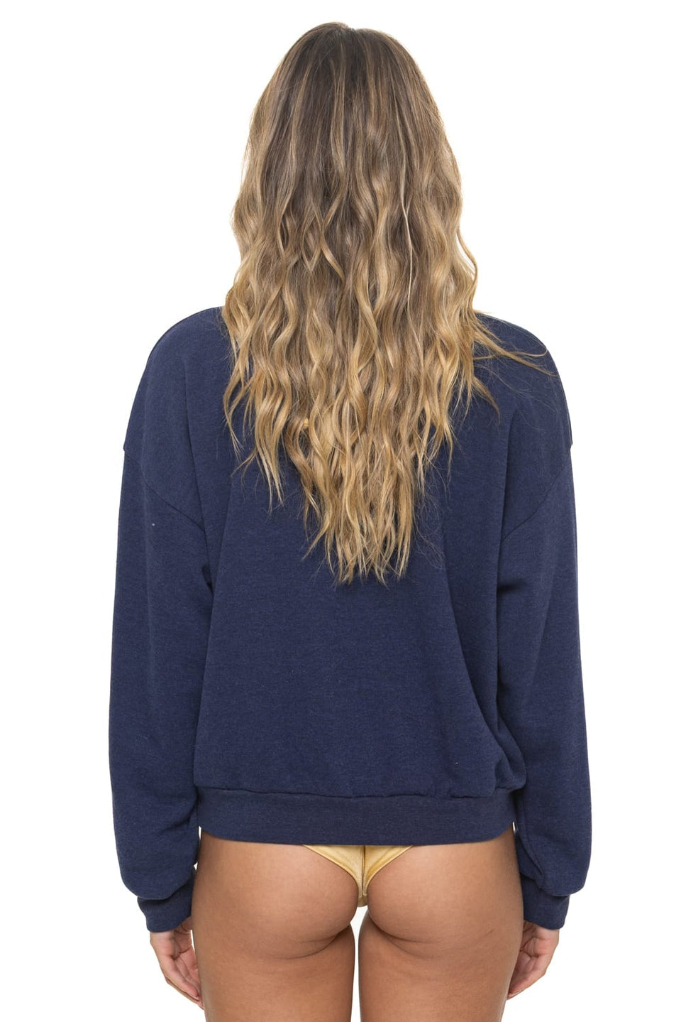 Aviator Nation Bolt Stitch Crew Sweatshirt Relaxed by Aviator Nation