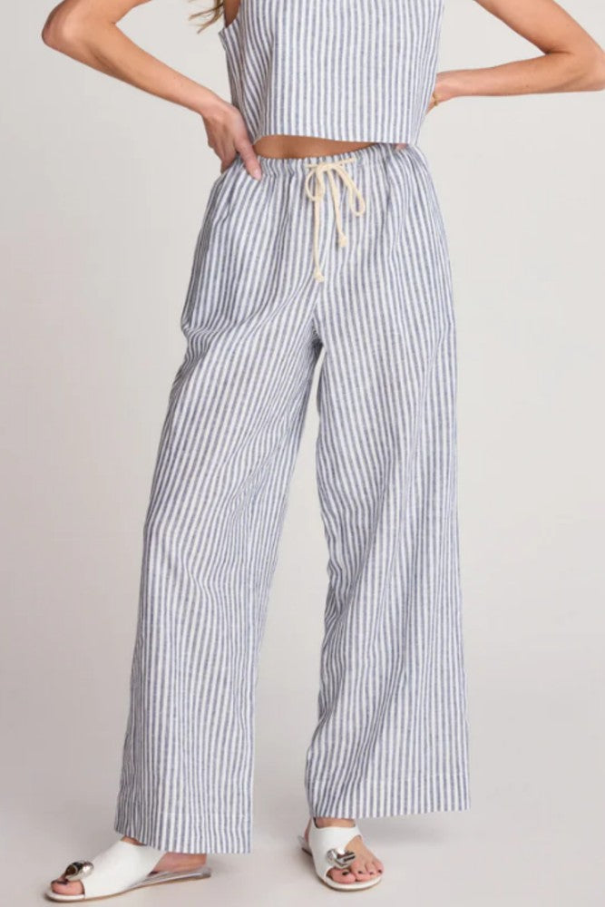 Sunday Ritual Dahlia Pant Linen Stripe