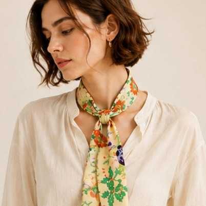 YAZ. Floral Skinny Scarf