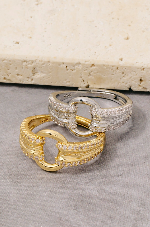 YAZ. Ornate Buckle Ring