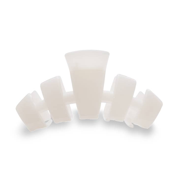 TELETIES Classic Hair Clip - Large Coconut White