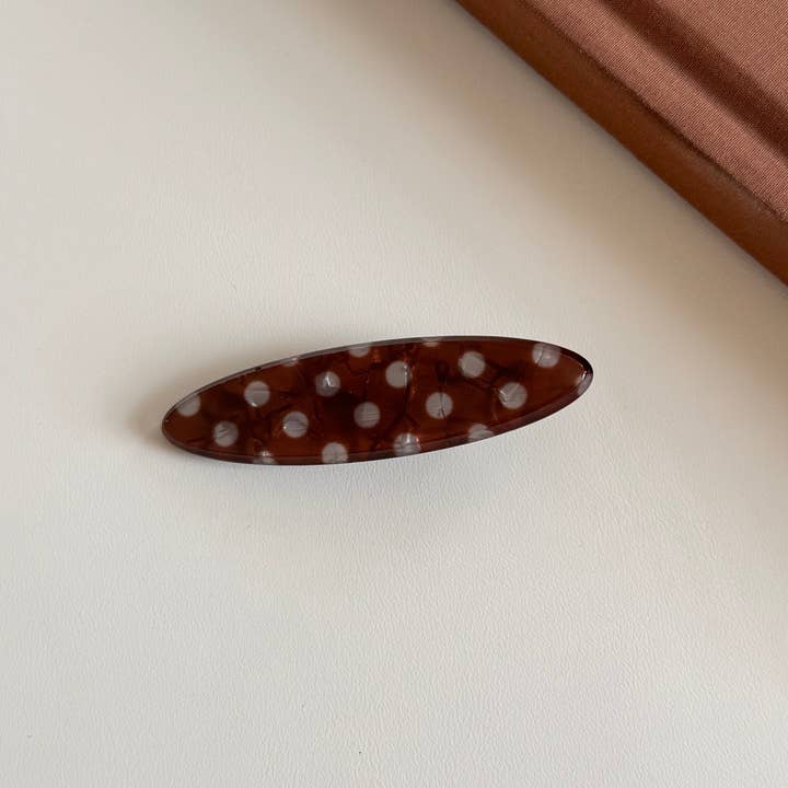 Dipped Shop Simple Polka Dots Acetate Hair Clip by Dipped Shop