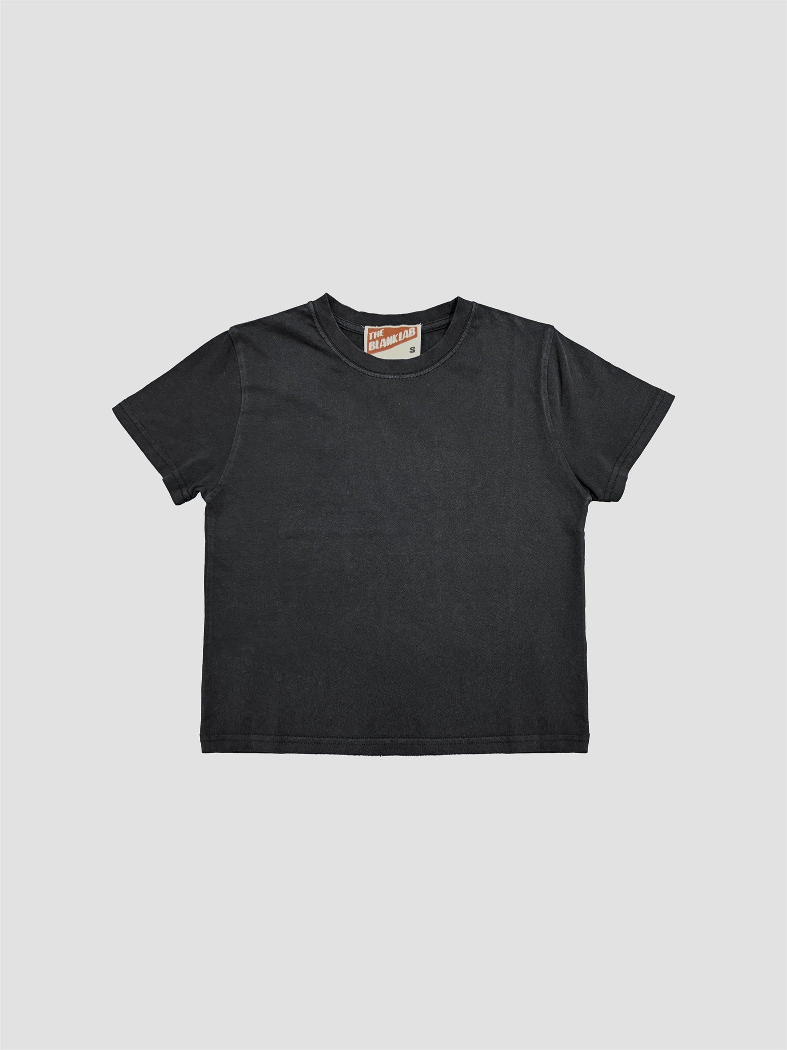 GOLDEN Amandine Mineral Washed Cotton Tee - Black
