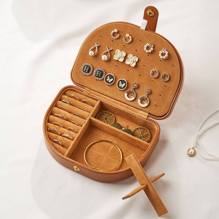 Dipped Shop Vintage Solid Color Portable Jewelry Case by Dipped Shop