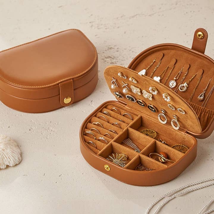 Dipped Shop Vintage Solid Color Portable Jewelry Case by Dipped Shop