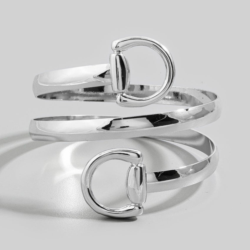 Anarchy Street Double Equestrian Horse Bit Ring Bangle Bracelet by Anarchy Street