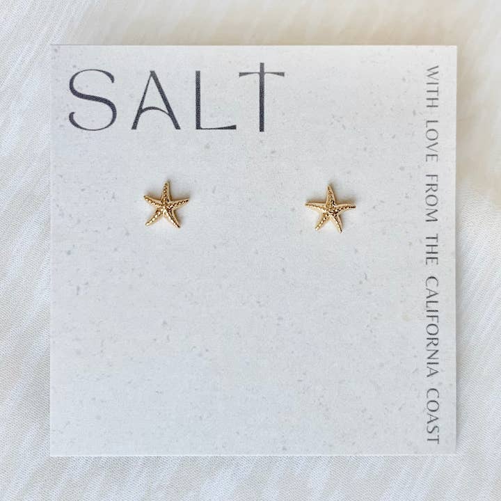 SALT by Sarah Curtis Starfish Studs