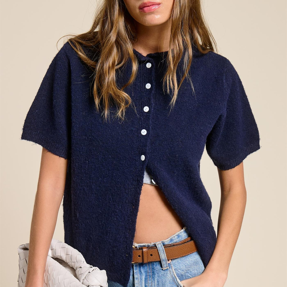 GOLDEN Arlet Short Sleeve Cardigan by GOLDEN