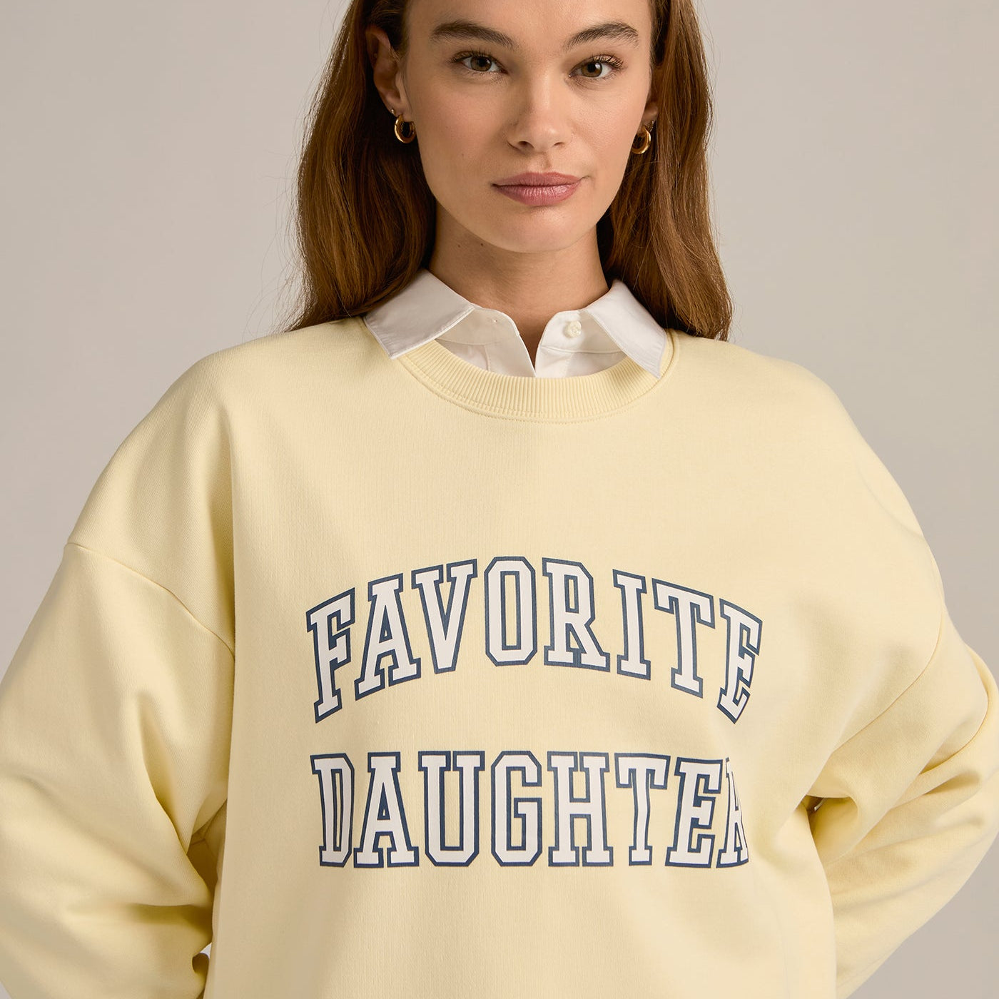 Favorite Daughter Collegiate Sweatshirt - Moonbeam