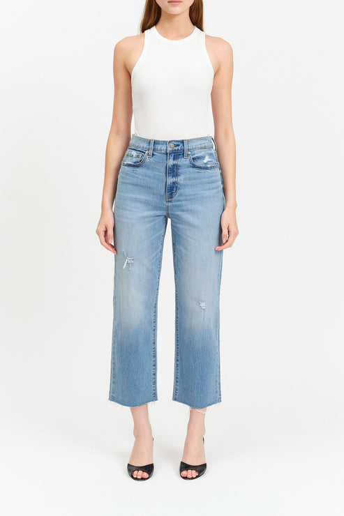 Daze Denim Sundaze High Rise Straight Crop in Marina Vintage - Marina Vintage