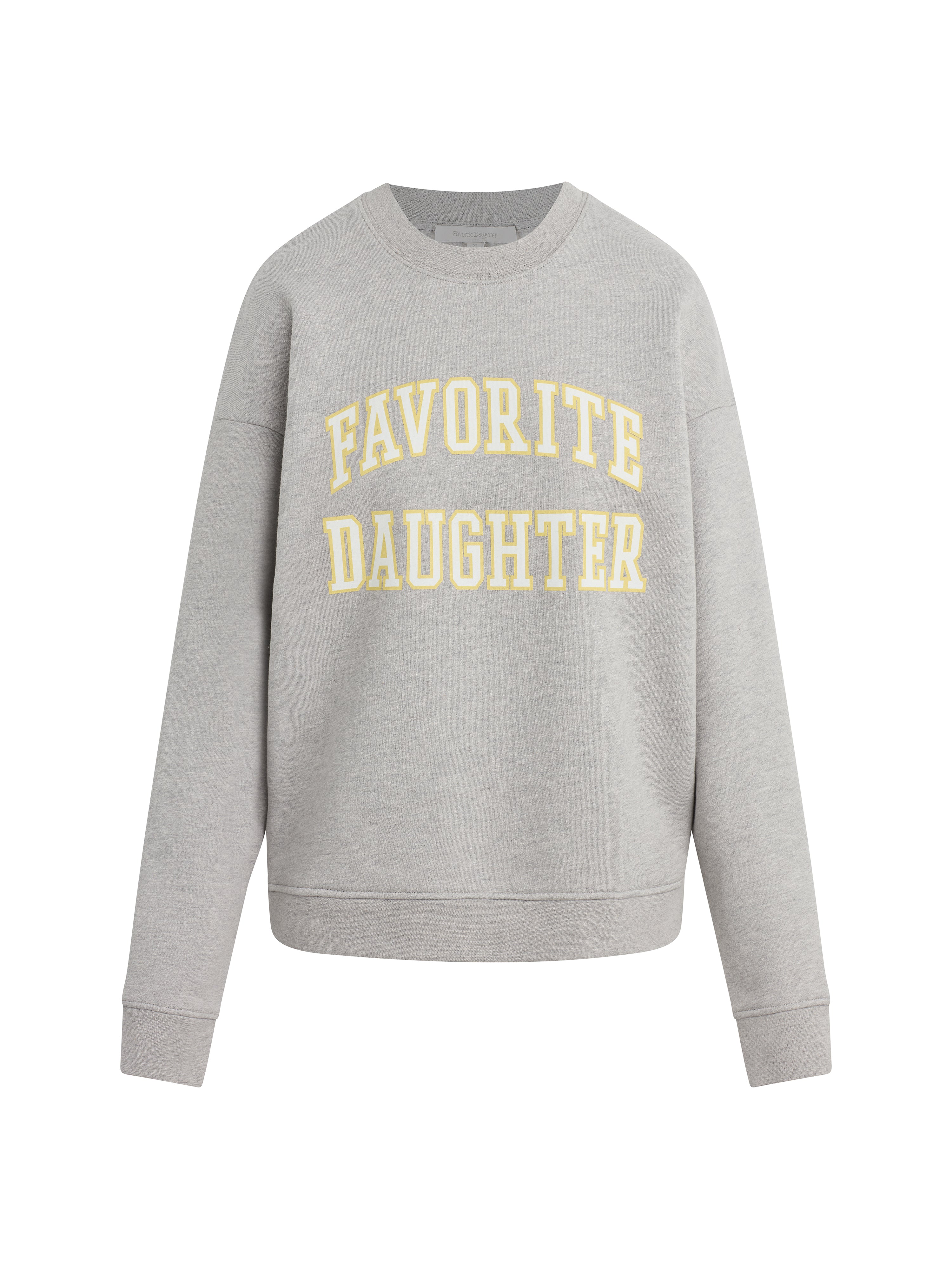 Favorite Daughter Collegiate Sweatshirt Heather Grey Golden