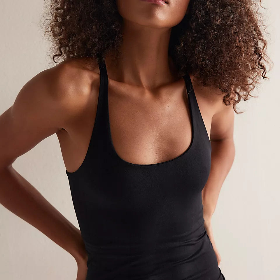 Free People Clean Lines Racerback - Black