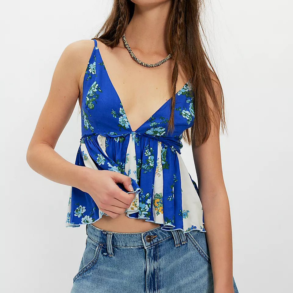 Free People Tillie Top Blue