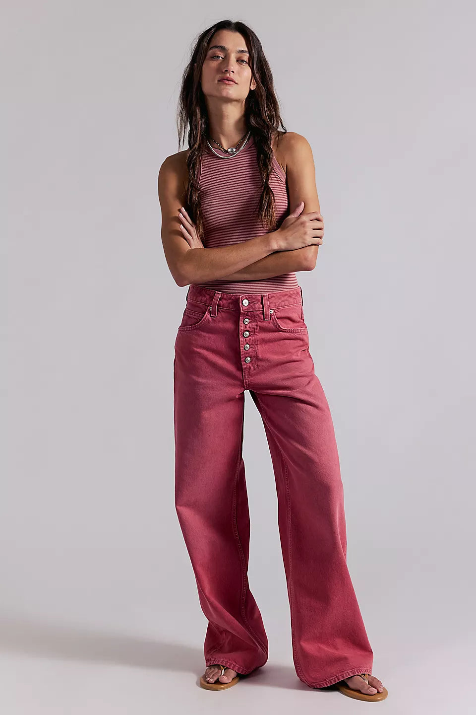 Free People Nia Boyfriend Jean in Baroque