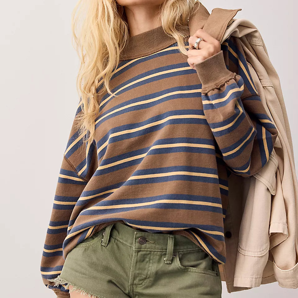 Free People Palm Spring Striped Army Combo