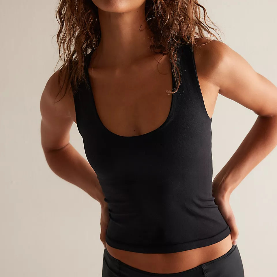 Free People Clean Lines Cami - Strawberry Roan