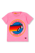 Aviator Nation Kids Tee - Aviator Nation Neon Pink