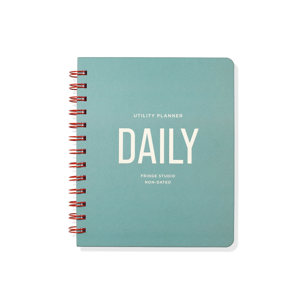 Fringe Studio Utility Non-Dated Planner Daily Teal