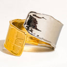 Flanerie by MAIQ Emmy 18K Gold Non-Tarnish Textured Open Ring by Flanerie by MAIQ