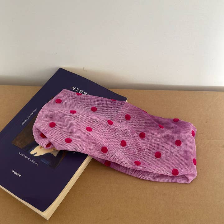 Dipped Shop Fashion Polka Dot Breatheable No Slip Headband by Dipped Shop