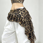 YAZ. Leopard Print Dancing Belt Hip Scarf
