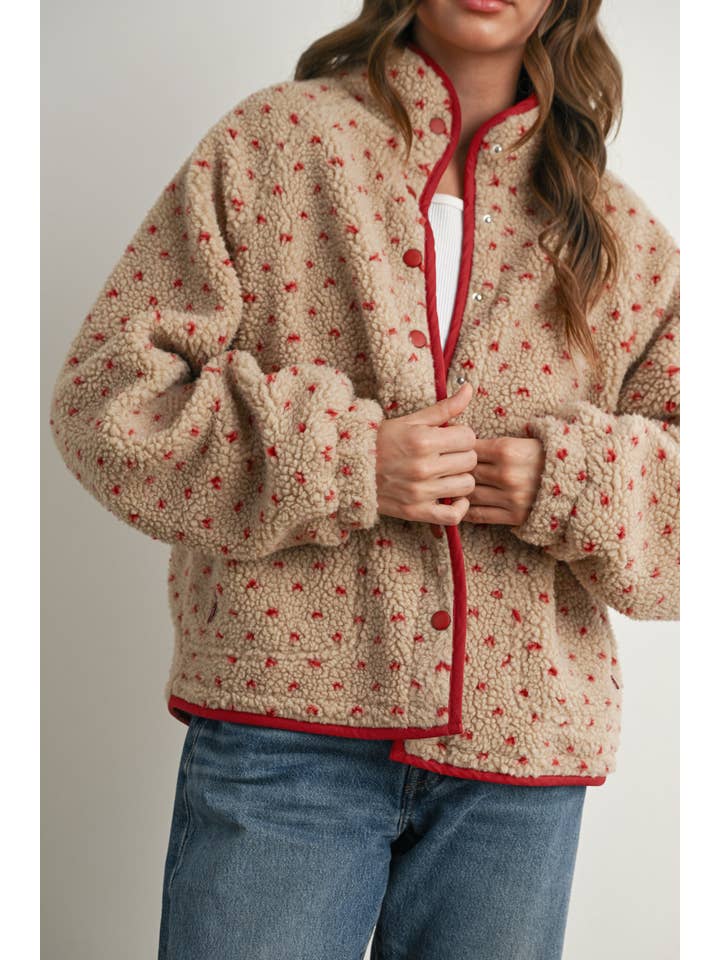 Buttermelon High Pile Fleece Puffer Jacket