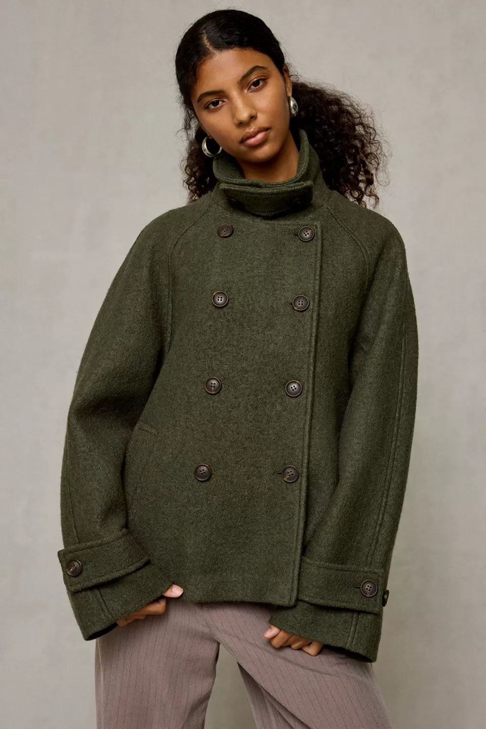 BDG Double Breasted Wool Jacket by BDG