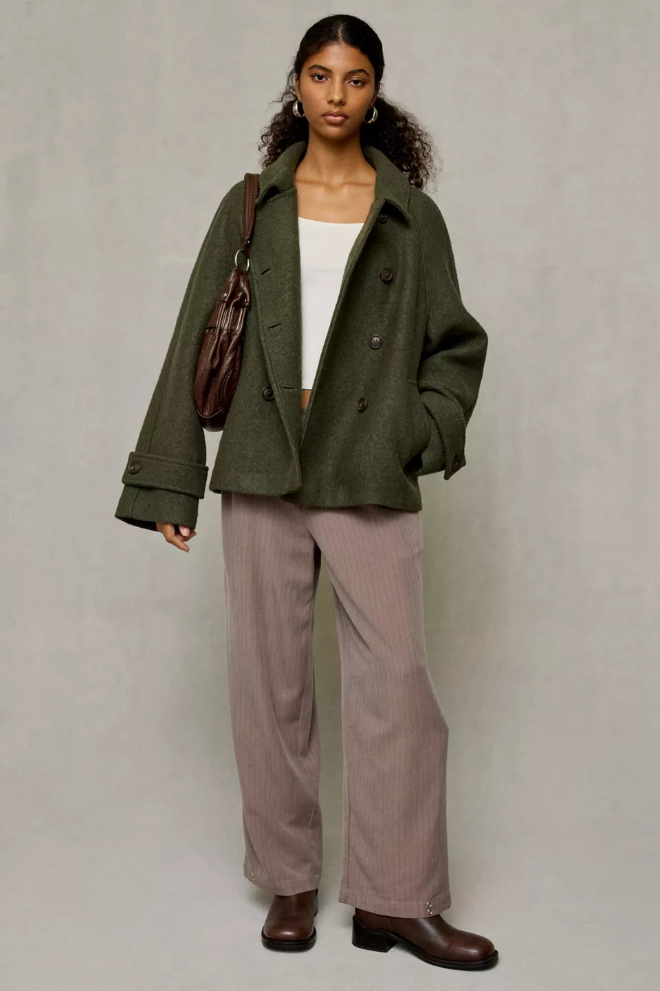 BDG Double Breasted Wool Jacket by BDG