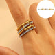JOSSLYN by Wall to Wall Stainless Steel Stackable Plain Band Rings Linked | 40R134 by JOSSLYN by Wall to Wall