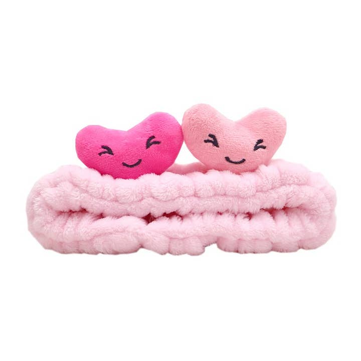 PINEAPPLE Beauty Cala 69149 Pink Heart Plush Headband