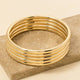 Anarchy Street 5Pc Metallic Bangle Bracelet Set by Anarchy Street