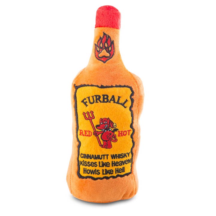 Haute Diggity Dog Squeaker Dog Toy - Furball Cinnamutt Whisky