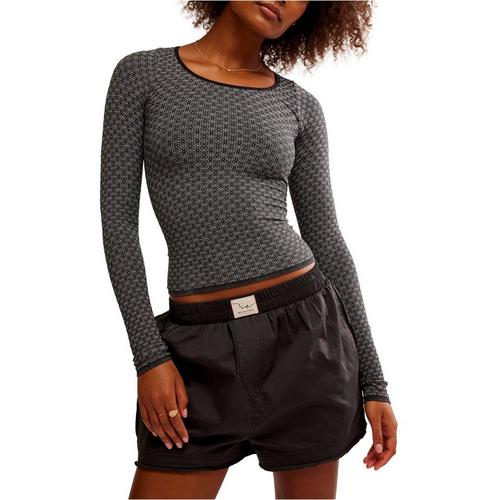 Free People Love Letter Long Sleeve - Black