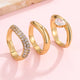 JOSSLYN by Wall to Wall 18K Stainless Steel Tarnish Free Rhinestone Ring Set| 40R141 by JOSSLYN by Wall to Wall