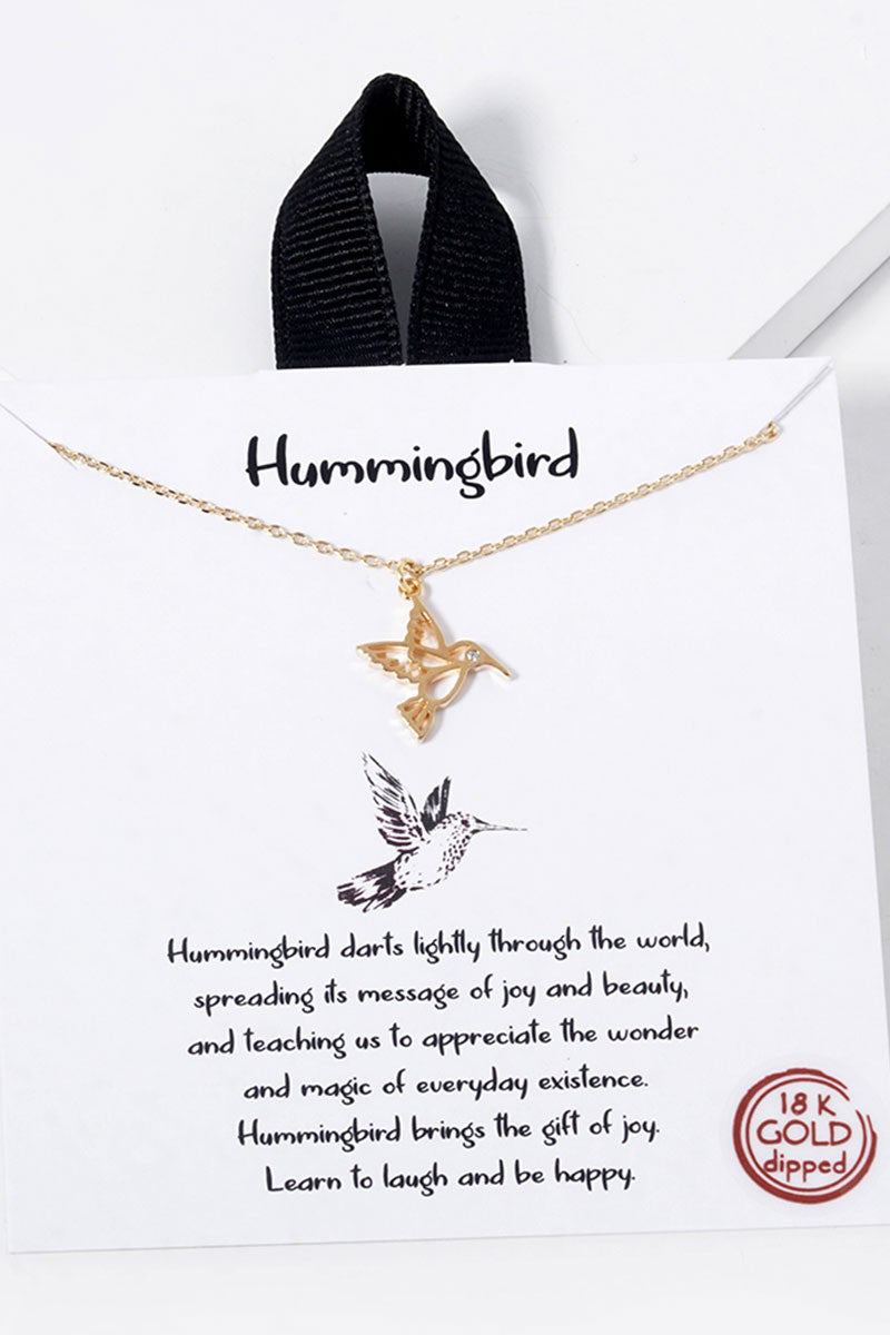 GOLDEN Hummingbird Necklace
