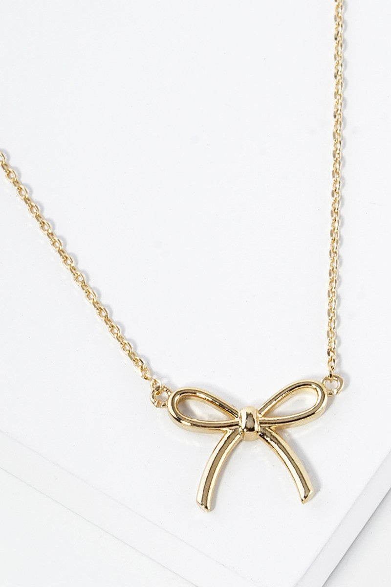 GOLDEN Bind Together Bow Necklace