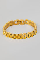 GOLDEN Lucette Wide Rounded Watch Chain Bracelet
