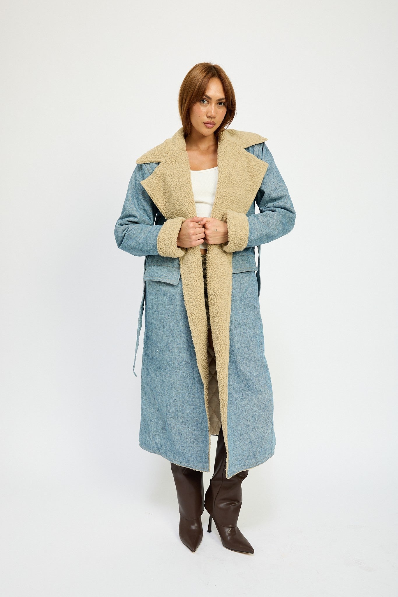 GOLDEN Litha Denim Maxi Coat