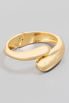 GOLDEN Wisteria Wrap Hinged Bangle Bracelet Gold