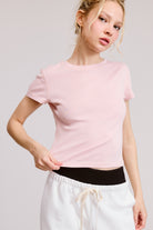 SJG Sara Solid Tee baby Pink