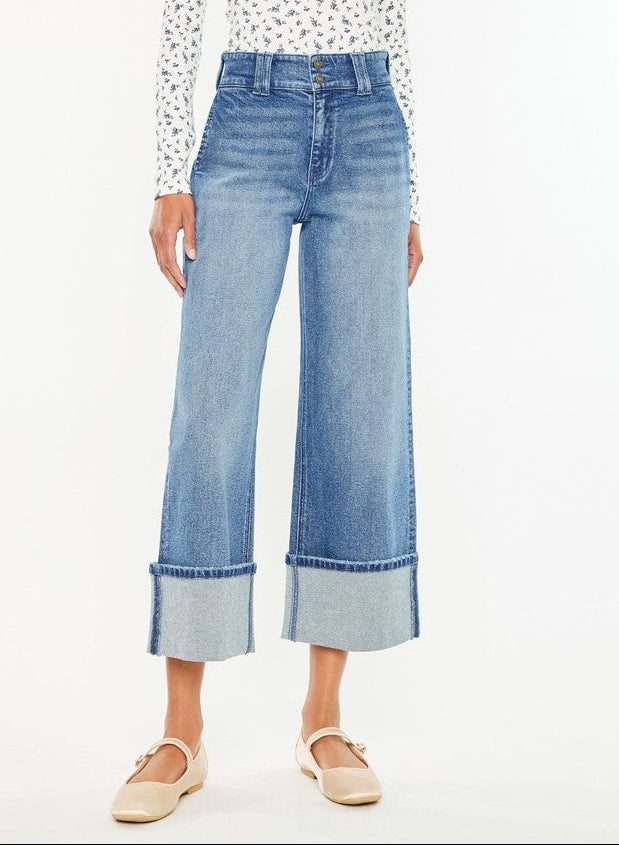 Kan Can USA 90’s Cropped Wide Jeans