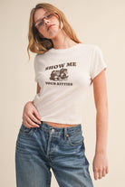 GOLDEN Ophelia Show Me Your Kitties Baby Tee