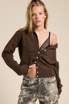 GOLDEN Pilialoha Essential Button Down Cardigan Top by Mimosa