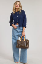 GOLDEN Pilialoha Essential Button Down Cardigan Top by Mimosa