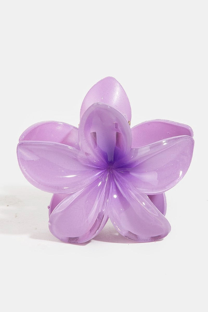 GOLDEN Hawaiian Flower Hair Claw